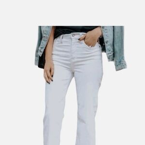 High-Rise White Women's Jeans
